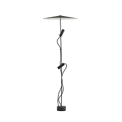 Gulvlampe CLAP 1266 2-flammer LED IP65, sort 