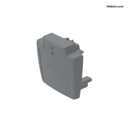 3-Phase track End cap, grey