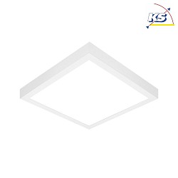 LED Panel, 15W, 3000K, 1800lm, IP44, opal, DALI dimmable, white
