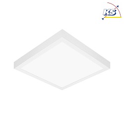 LED Panel, microprismatic, 15W, 3000K, 1900lm, IP44, DALI dimmable, white