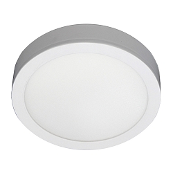 overflade lampe flad, rund, egnet til VDU-arbejdsstationer IP54, pulverlakeret, hvid d�mpbar