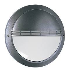 Udendørs wall luminaire med gitter IP65, antracit 