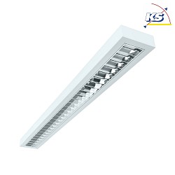 LED Surfaced /Pendant grid luminaire, 27W, 4000K, 4200lm, IP20, UGR < 19, DALI dimmable, white