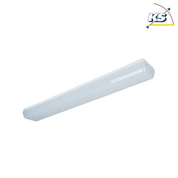 LED Damp-proof luminaire for wall / ceiling, 30W, 4000K, 3700lm, IP54, white