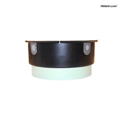 mounting pot without transformer tunnel, black