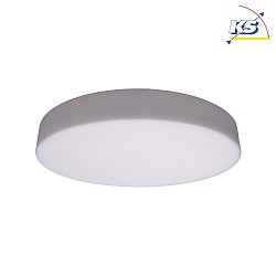 LED Wall and Ceiling luminaire, cylindrical, 15-21W, 3000K, 2000lm, IP44, Opalglass, white