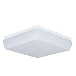 V�g- og Loftlampe DLQ7454A.1584 firkantet, slagfast, omskiftelig IP54, hvid 