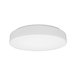 LED Wall / Ceiling luminaire, cylindrical, 7,5-15W, 3000K, 1500lm, IP40, silk matt, white