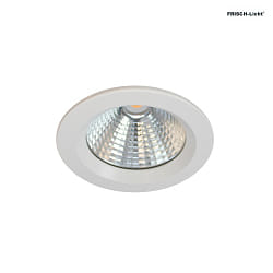 ceiling recessed luminaire 14,5 round IP44, white dimmable
