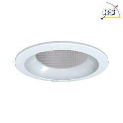 LED Recessed Downlight, 15W, 4000K, 1500lm, microprismatic, IP44, UGR < 19, white