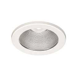 LED Recessed Downlight, 20W, 3000K, 2000lm, IP20, faceted reflector, white