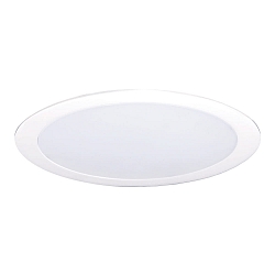 Indbygnings loftlampe �30 flad, rund IP44, hvid d�mpbar