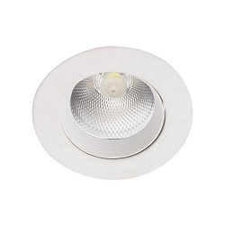 LED Recessed Downlight, 15W, 3000K, 1200lm, IP20, swivelling, white