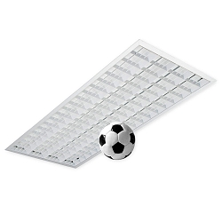 Gitterlampe boldt�t, omskiftelig IP20