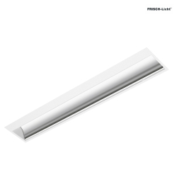 LED Recessed grid luminaire, asymmetrical, 50W, 4000K, 5000lm, IP20, DALI dimmable, white
