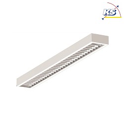 LED Light strip Surfaced /Pendant grid luminaire, 56W, 4000K, 7300lm, IP20, direct, UGR < 19, DALI dimmable, white