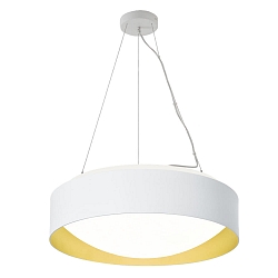 Pendel PREMIUM ARCHITEKTUR � 30,8cm IP20, guld, hvid d�mpbar