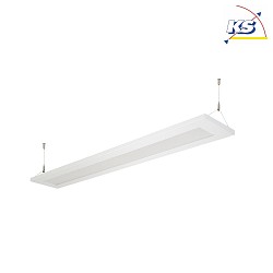 LED Pendant luminaire direct / indirect, 28W, 3000K, 3800lm, IP20, DALI dimmable, white
