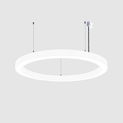 pendant luminaire � 80CM CCT Switch, direct, UGR < 19, multipower, ring shape IP40, white 