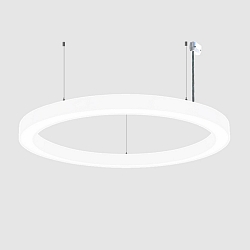 pendant luminaire � 133.5CM CCT Switch, direct / indirect, UGR < 19, multipower, ring shape IP40, white 