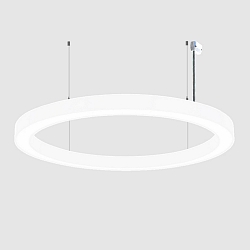 pendant luminaire � 150CM CCT Switch, direct / indirect, UGR < 19, multipower, ring shape IP40, white 