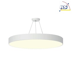 LED Pendant luminaire round direct / indirect, 30W, 3000K, 3600lm, IP40, DALI dimmable, white