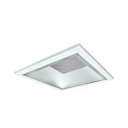 Downlight QDL2202MP.0983DA lille, firkantet, DALI styrbar, UGR < 19, mikroprismatisk IP21, hvid mat d�mpbar