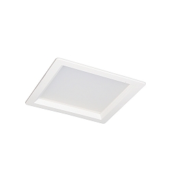 LED Recessed Downlight, 25W, 3000K, 2100lm, square, IP54, DALI dimmable, white