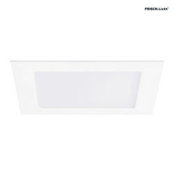 ceiling recessed luminaire 22,5x22,5 square, flat IP44