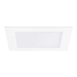 Indbygnings loftlampe 30x30 firkantet, flad IP44, hvid d�mpbar