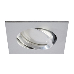 LED Recessed Downlight, GU10, 5W, 3000K, 500lm, IP20, swivelling, aluminum