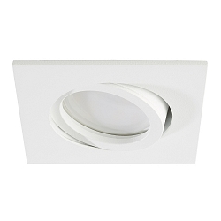 LED Recessed Downlight, GU10, 7W, 4000K, 600lm, IP20, swivelling, white