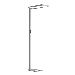Standerlampe MICROPAL�, UGR<16 med sensor, direkte / indirekte, programmerbar, med touch-d�mper IP20, s�lv d�mpbar