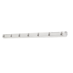 Fugtt�t armatur ECO 61 slagfast, INOX-lukning IP66, gr� d�mpbar