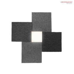 LED Wall and Ceiling luminaire CREO, 1 flame, 620lm, 8,8W, 2700K, black glossy, dim-to-warm
