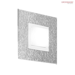 LED Wall / Ceiling luminaire BASIC, 1 flame, 545lm, 6,8W, 2700K, aluminum, dimmable  