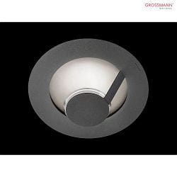 LED Wall / Ceiling luminaire FLAT, 1 flame, 2700K or 6500K, grey/silver, dimmable