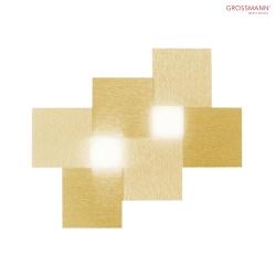 LED Wall and Ceiling luminaire CREO, 2 flames, 1240lm, 15,6W, 2700K, brass matt, dim-to-warm 