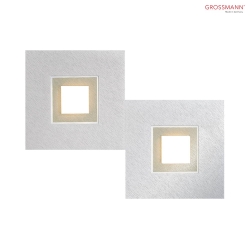 LED Wall / Ceiling luminaire KARREE, 2 flames,1240lm, 15,6W, 2700K, aluminum, champagne, dim-to-warm