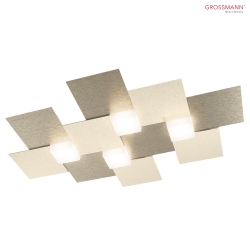 LED Ceiling luminaire CREO, 4 flames, 2480lm, 28,2W, 2700K, champagne, dim-to-warm