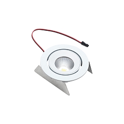 LED Indbygningsspot SR 68-LED, IP44, 350mA, CRi >90m UGR<19, kardan svingende 20�, 4.8W 2700K 35�, hvid