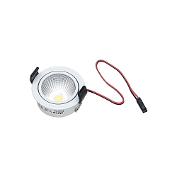 LED Indbygningsspot SR 45-LED, IP44, 350mA, svingbar 20�, 4.8W 4000K, hvid