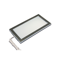 flat LED Under-cabinet luminaire LED Sky, IP20, 24V DC, 21 x 11cm, with LED 24 plug cable 250cm, 6W 3000K 390lm 110�