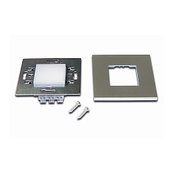 Indbygningslampe WALL IF lateral str�ling, med diffuser IP20, rustfrit st�l  1,8W 90lm 3000K 120� 120� CRI 80