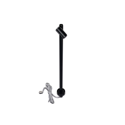 LED Mono Spot for object lighting, seamless height up to 30cm, 24V DC, CRi>90, rotatable, swiveling, 1.5W 4000K 38�, black