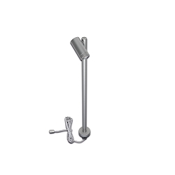LED Mono Spot for object lighting, seamless height up to 30cm, 24V DC, CRi>90, rotatable, swiveling, 1.5W 3000K 38�, alu