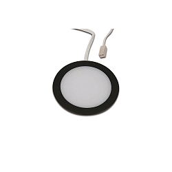 Indbygningslampe FAR 58 - LED-24 rund IP44/IP20, sort mat d�mpbar 3W 225lm 3000K 115� 115� CRI > 93