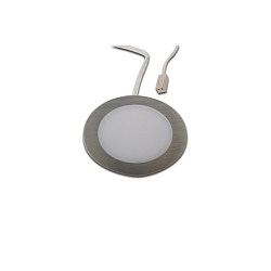 LED Indbygningslampe FAR 58 med overfladelys, 3W, 4000K, IP20, b�rstet rustfrit st�l