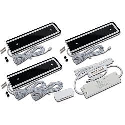 Armatur til brug under kabinettet IP20, aluminium, mat