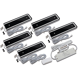 Armatur til brug under kabinettet IP20, aluminium, mat
